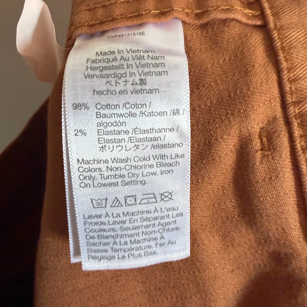 Madewell Warm Hickory Orange The Perfect Vintage Straight Workwear Pant size 29 - Picture 8 of 9